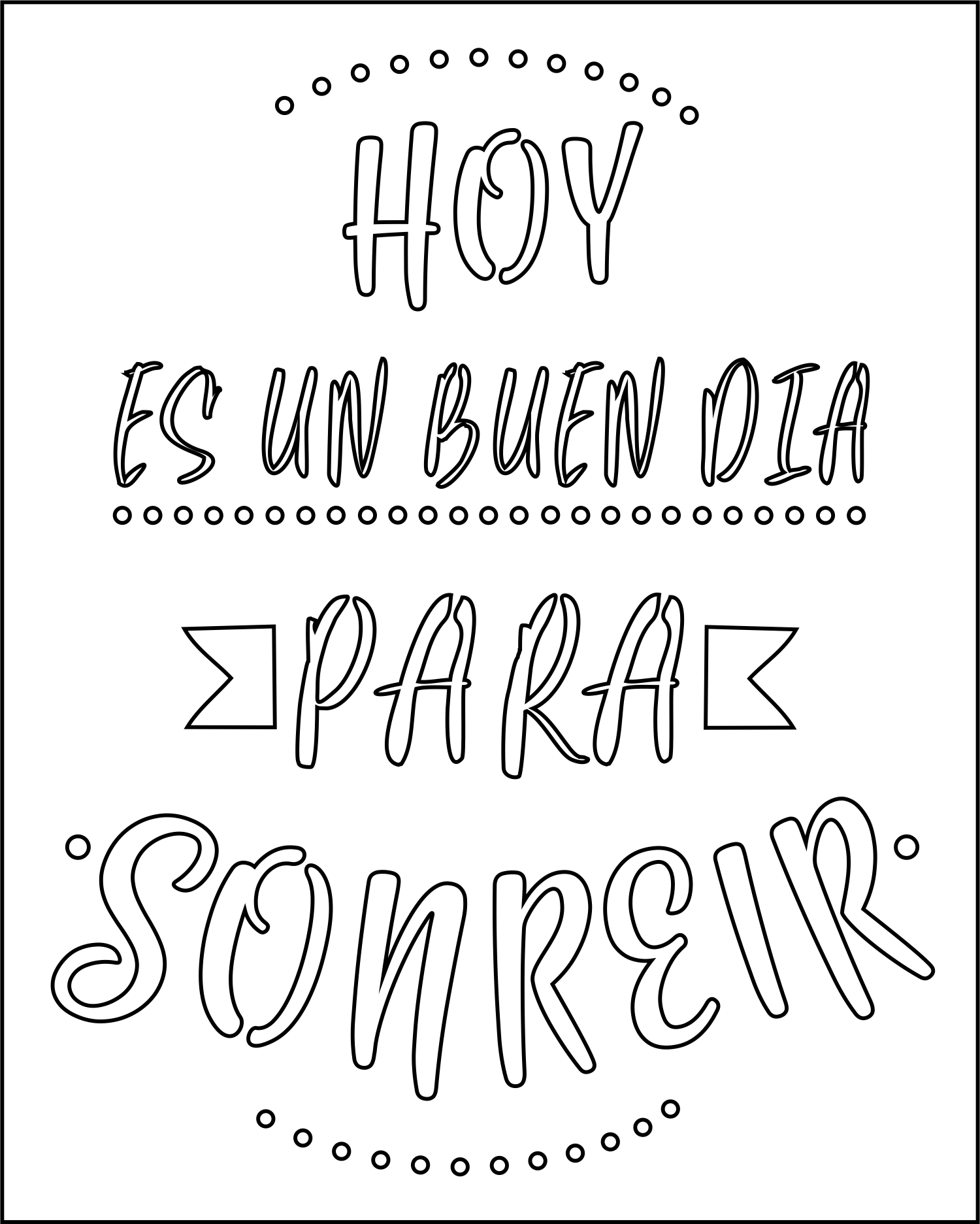 cartel hoy es un buen día