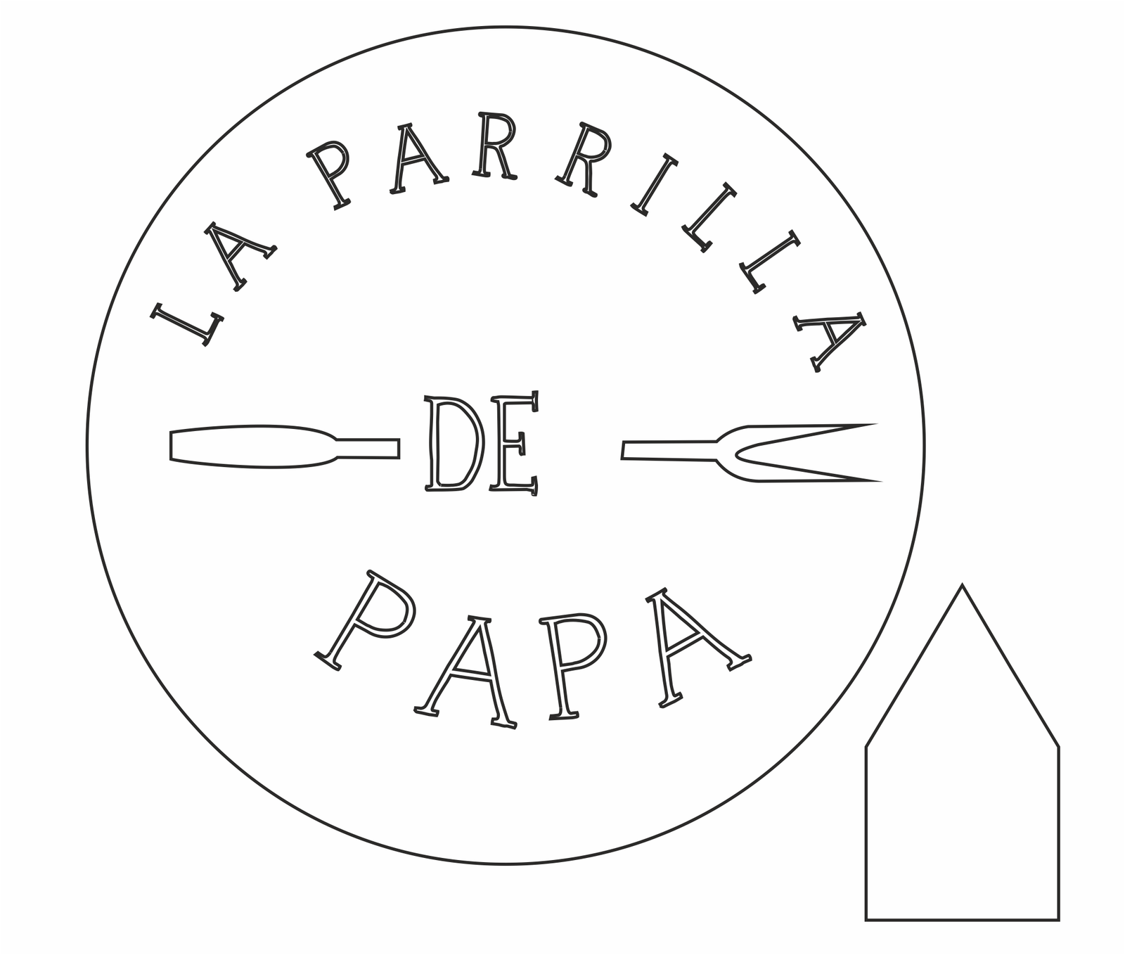 cartel la parrilla de papá