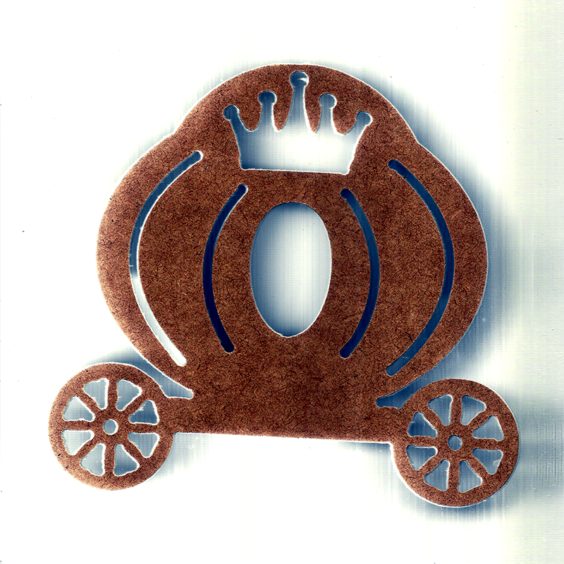 cuadro de carruaje con corona