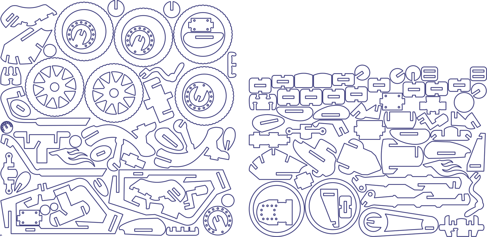 motocicleta hd armable