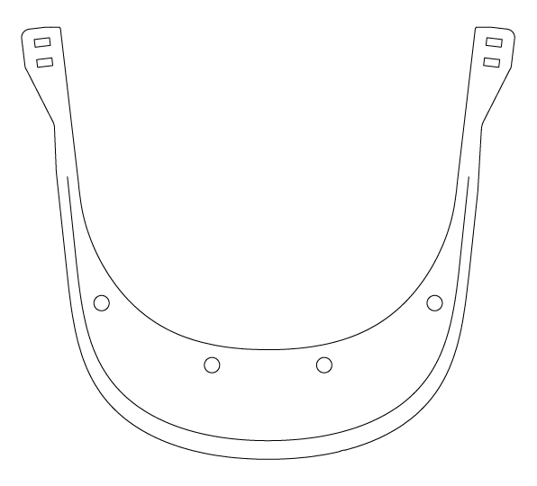 visera para careta médica