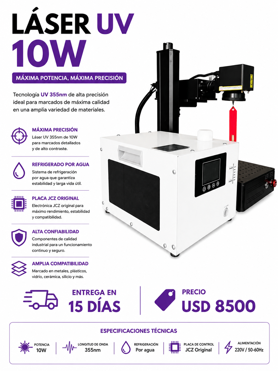 Laser uv 10w