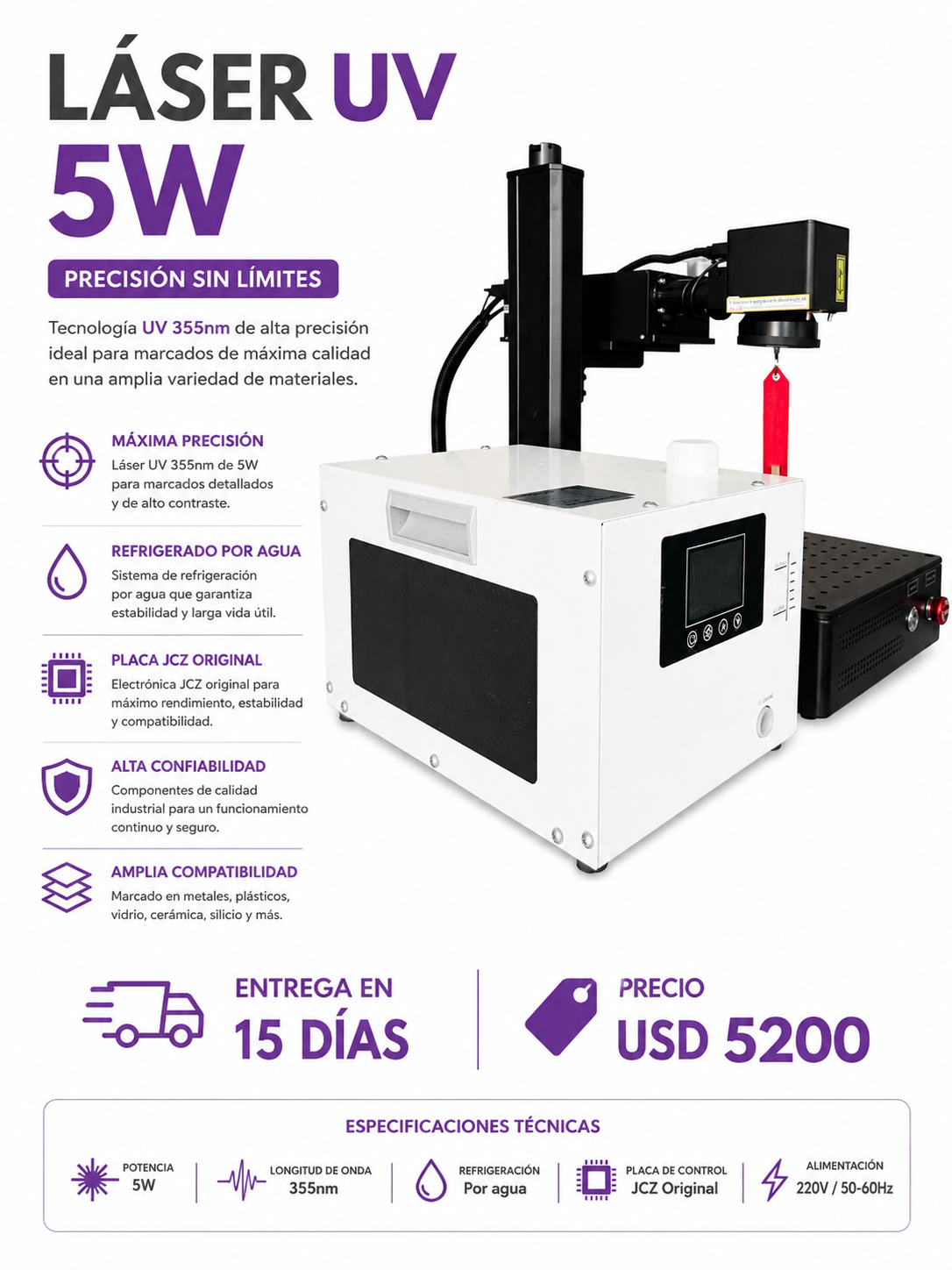 Laser uv 5w
