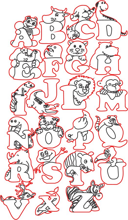 alfabeto de animales