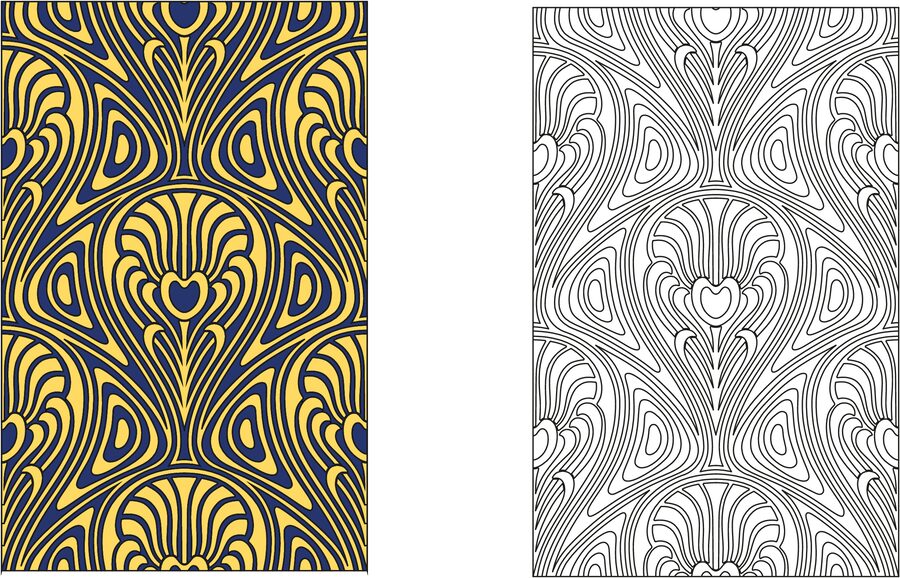 arte nuevo patrón repetición