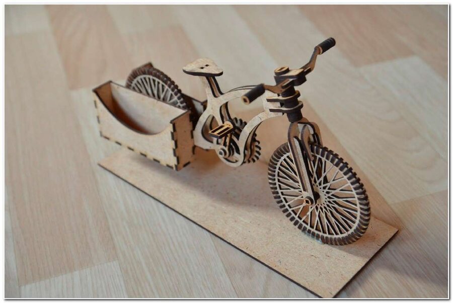 bicicleta portatarjetas