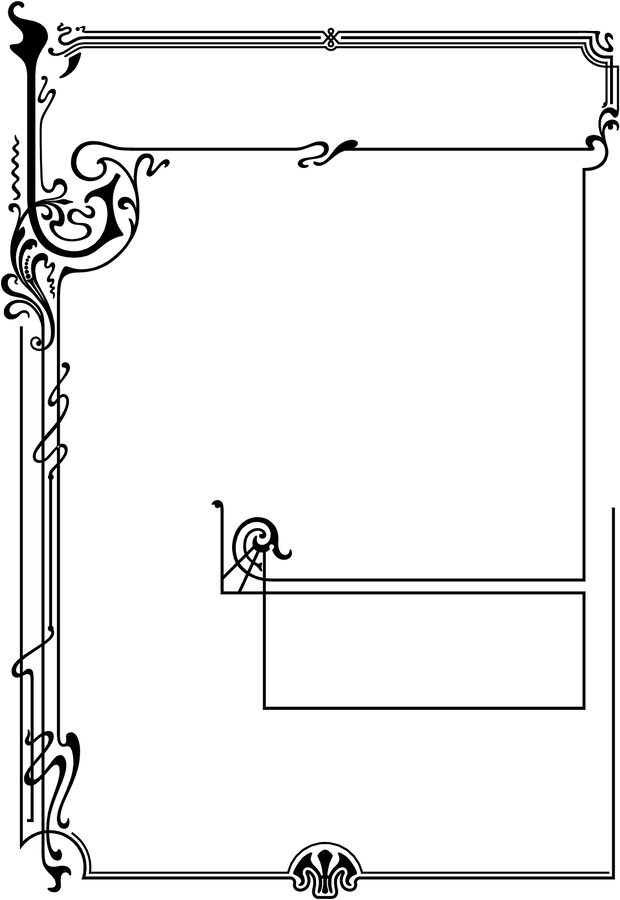 borde estilo art nouveau