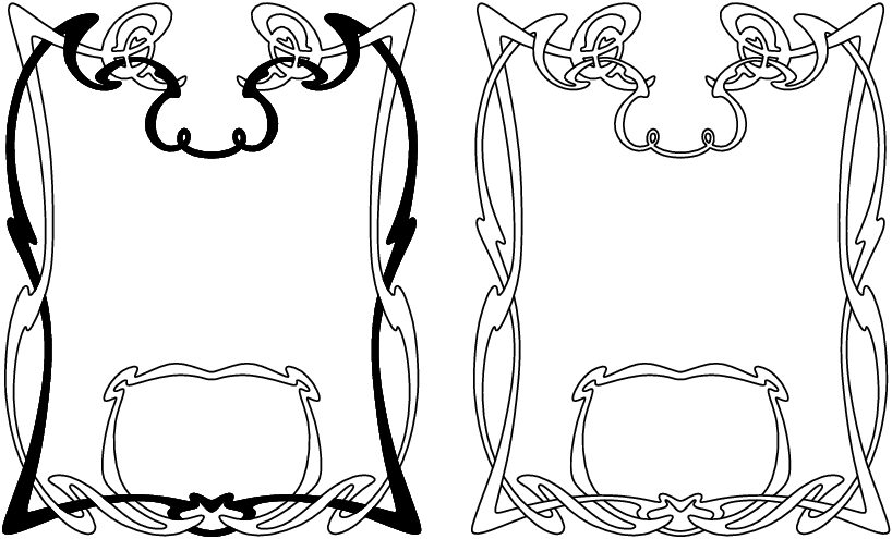 borde lineal decorativo