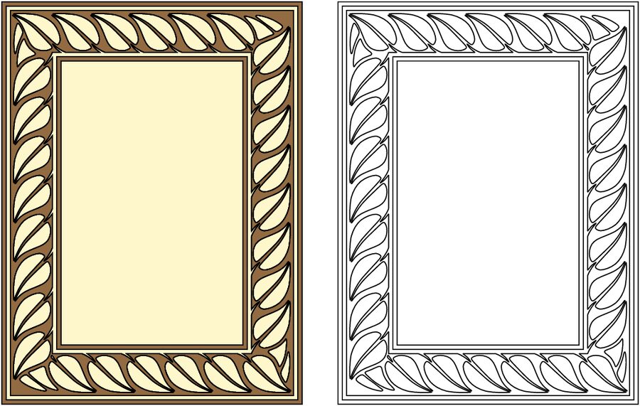 borde marco convencional