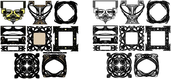 colección de diseños para marcos