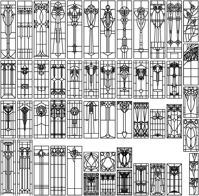 colección diseños mosaico vertical