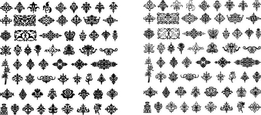 colección diseños ornamentales