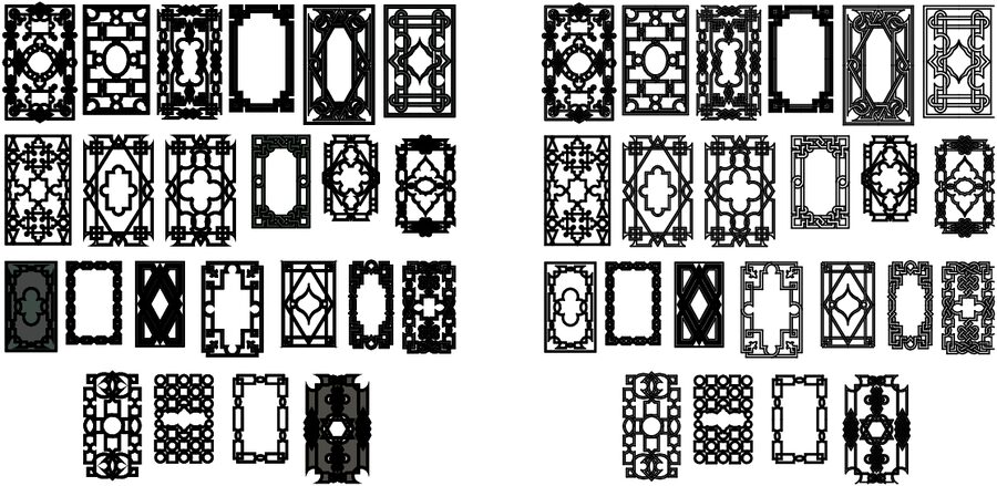 colección marcos antiguos