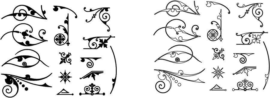 colección ornamentos tipográficos