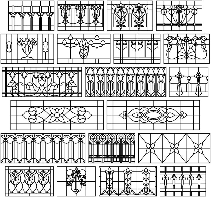 colección patrones horizontales