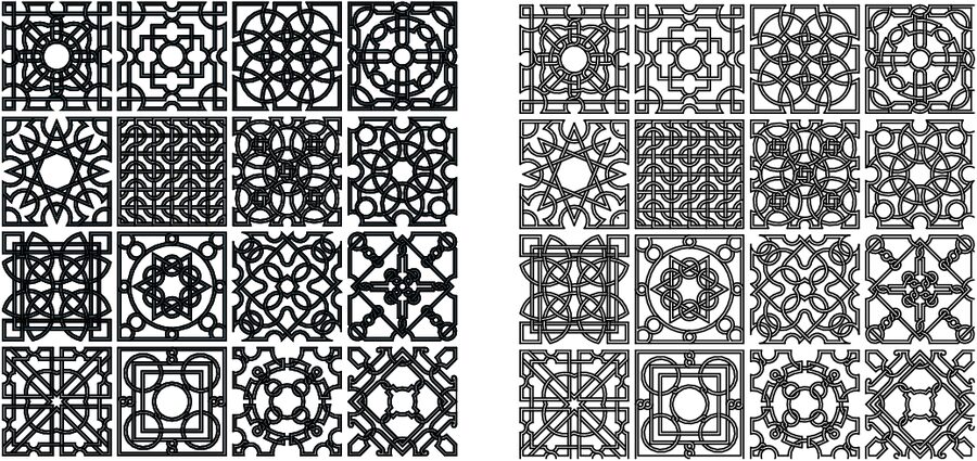 colección patrones intercalados