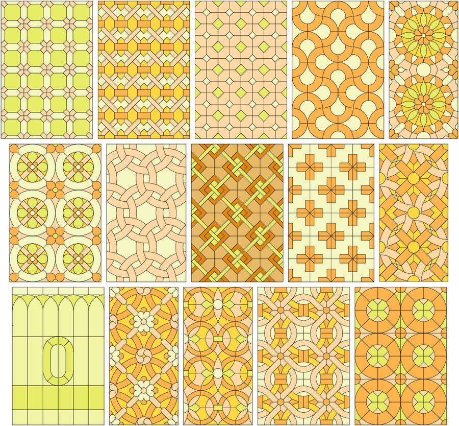 colección patrones repetitivos