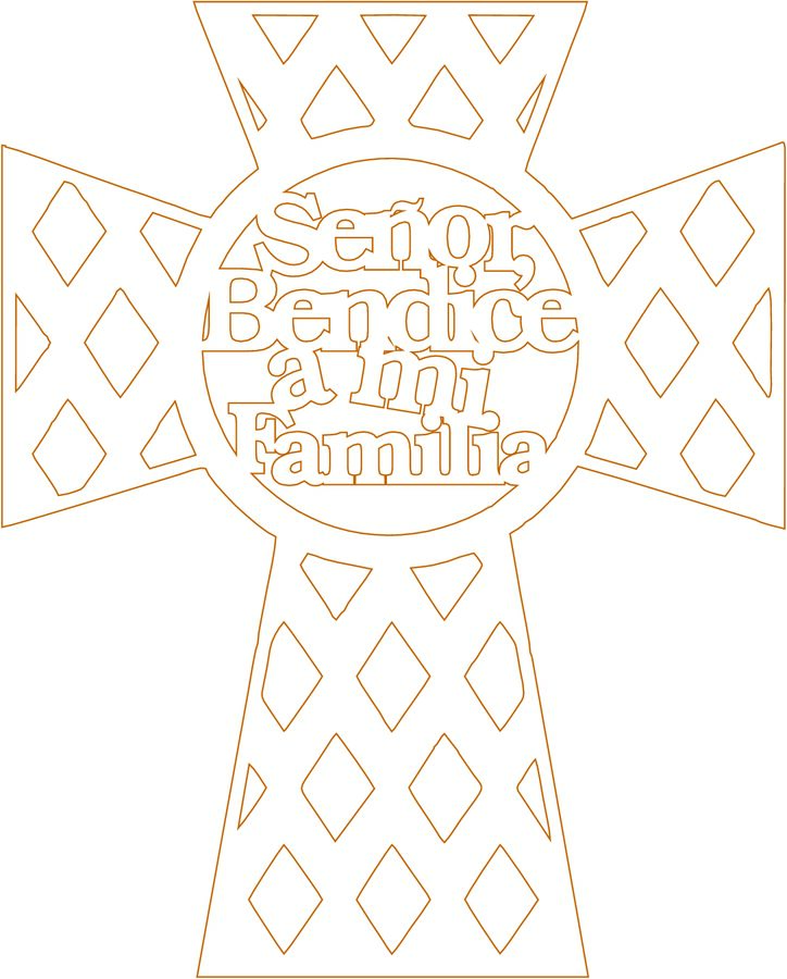 cruz bendice a mi familia