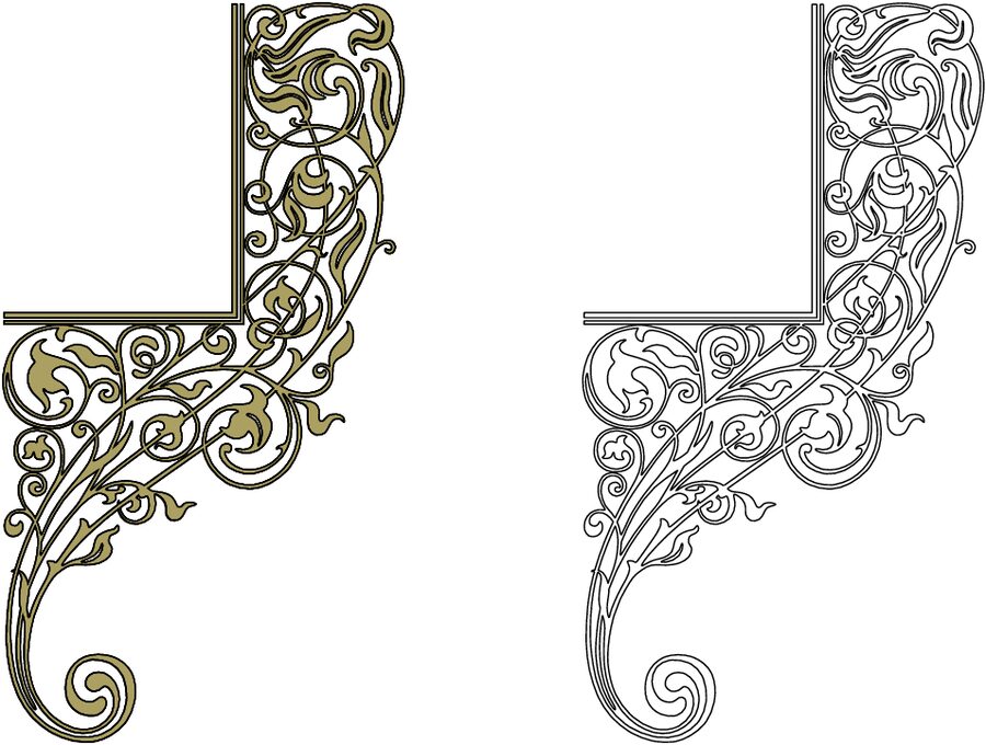 decoración para esquina