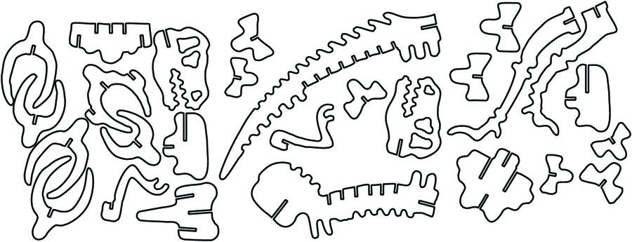 dinosaurio t rex a 3mm