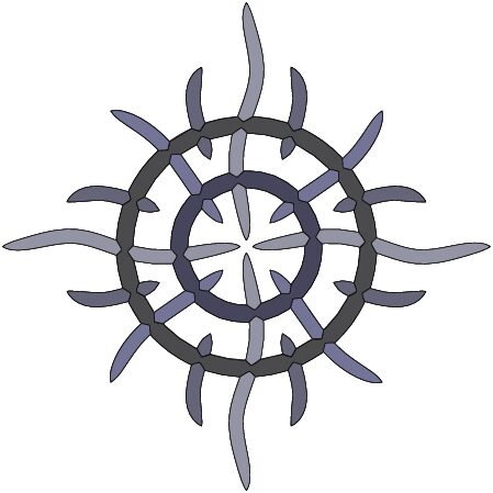diseño circular tribal