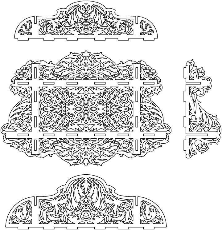 estante calado floral