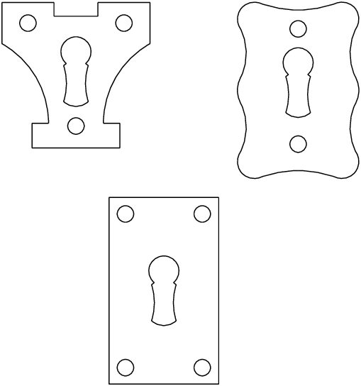 molde para cerradura
