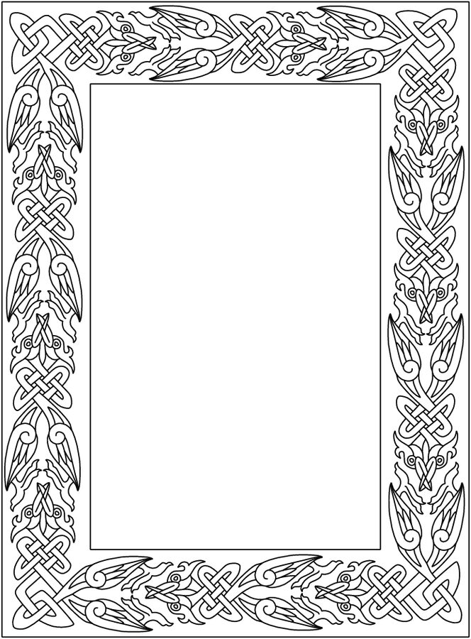patrón de marco celta