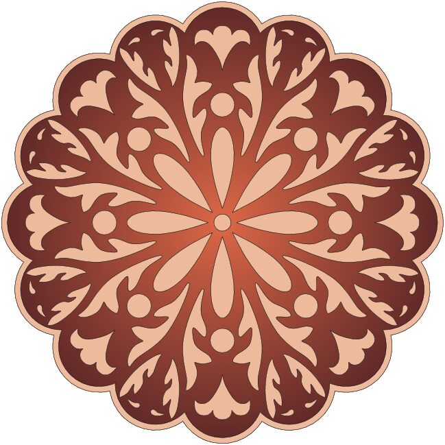 patrón figura floral