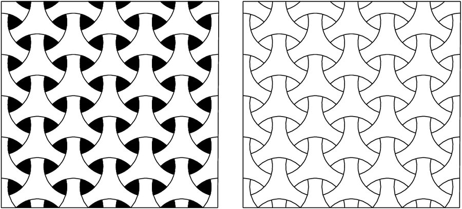 patrón geométrico entrelazado