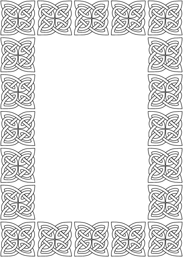 patrón nudo de borde