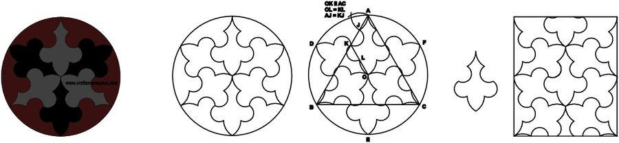patrón simétrico circular