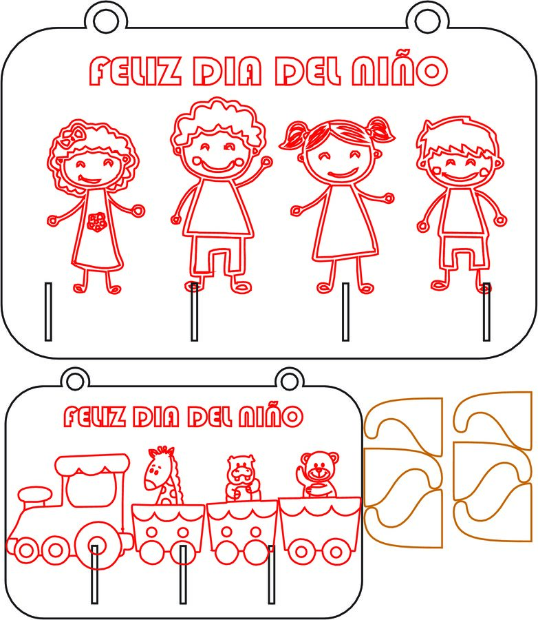 percheros día del niño