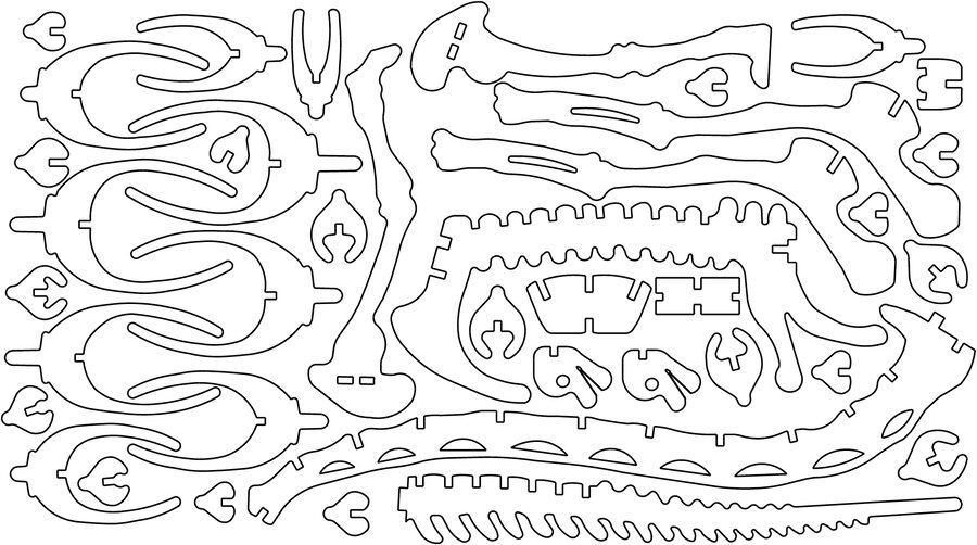 piezas de brachiosaurus