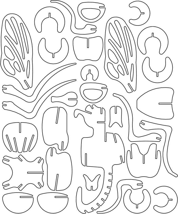 piezas de dinosaurio