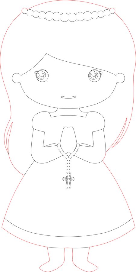 primera comunión niña