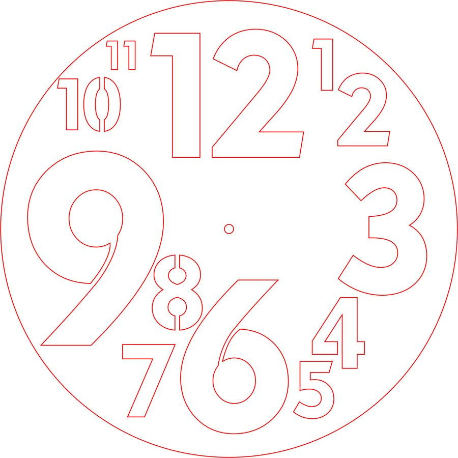 reloj con números grandes