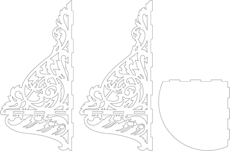 repisa semi circular