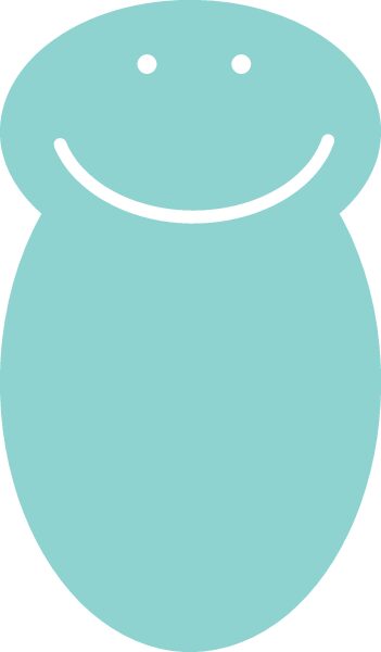 silueta bebé envuelto