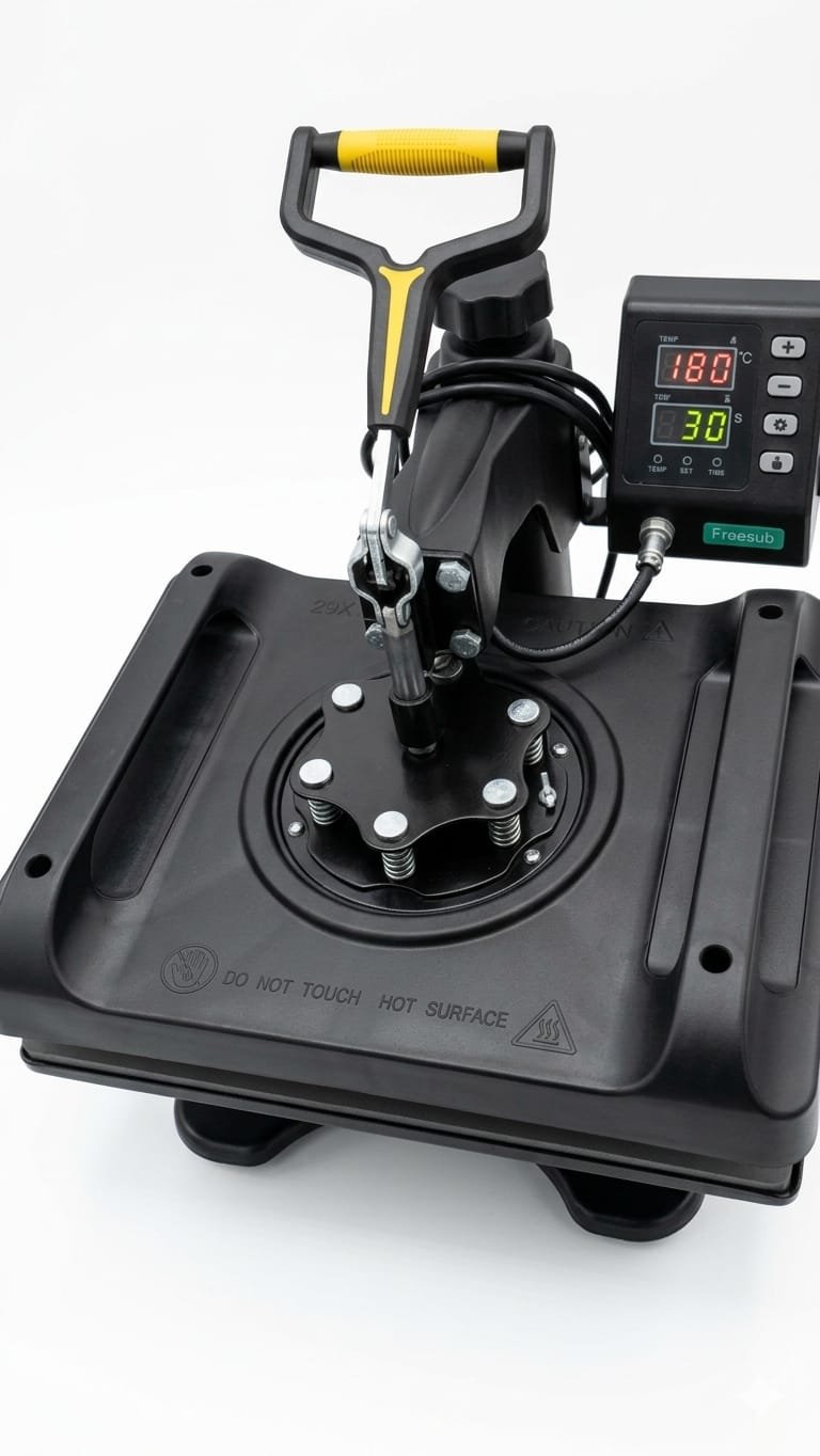 Prensa térmica de tipo "Swing-away"